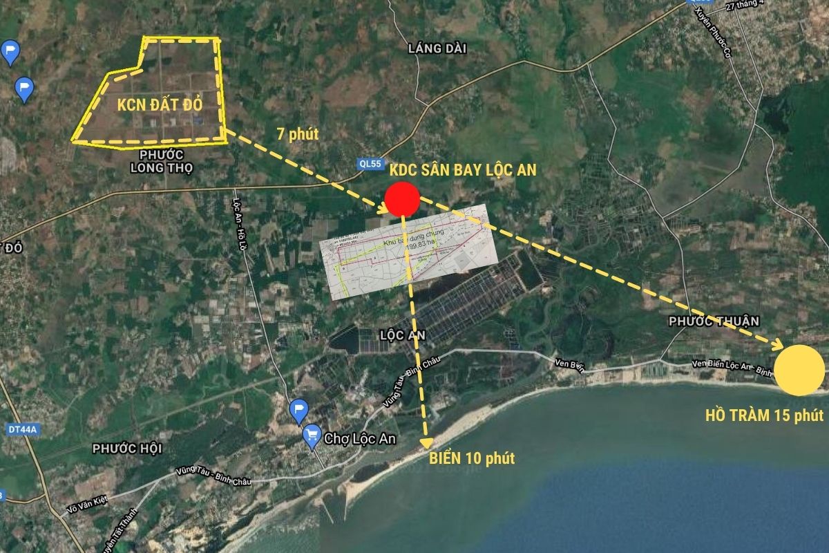 Thị trường đất Bà Rịa Vũng Tàu 2021 -Phát triển nhờ sân bay Hồ Tràm 