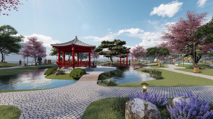 Tiện ích công viên dự án Phúc An Asuka Châu Đốc