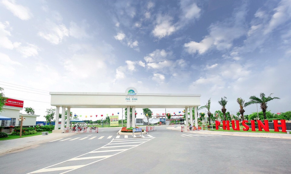 Cổng thực tế dự án khu đô thị Cát Tường Phú Sinh