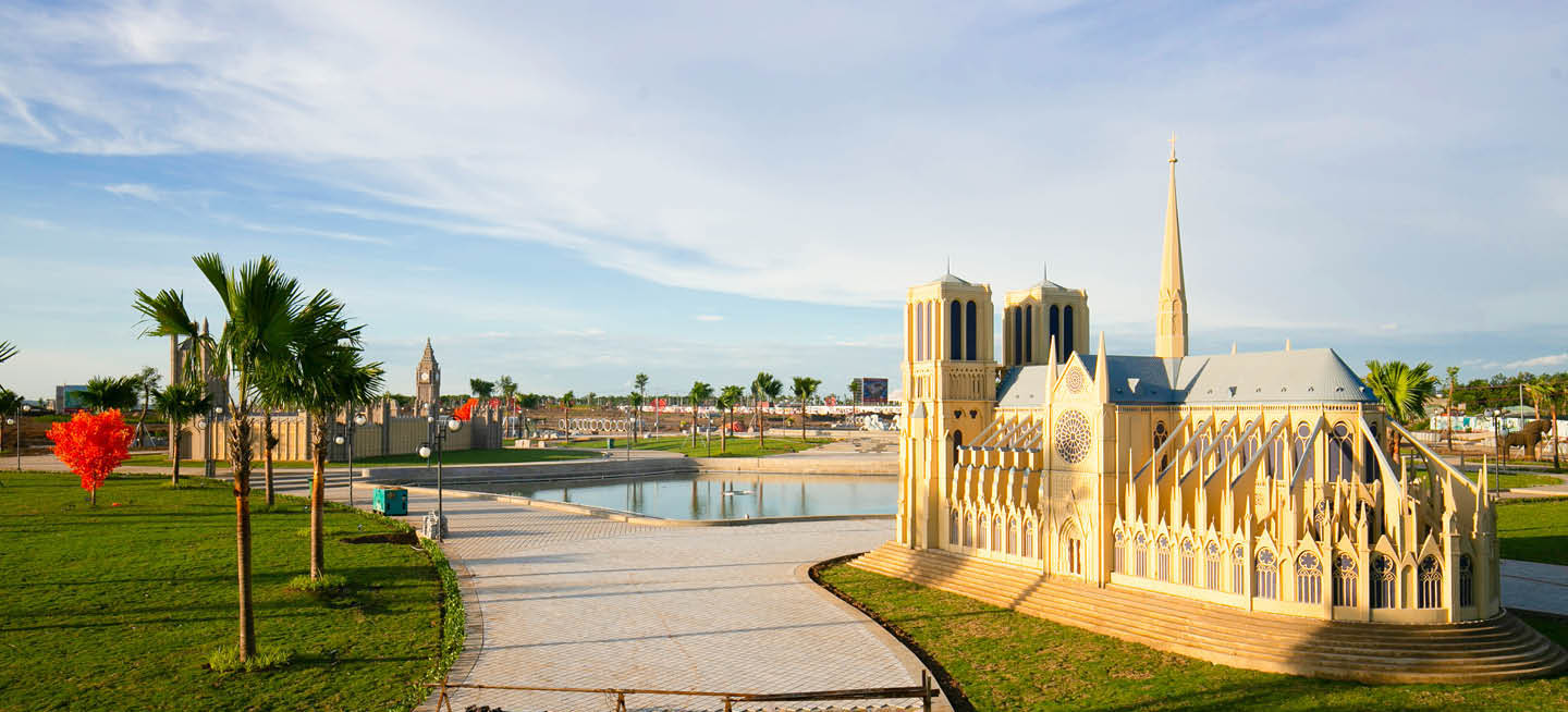 Công viên nước kết hợp tiểu cảnh tại khu đô thị Cát Tường Phú Hưng