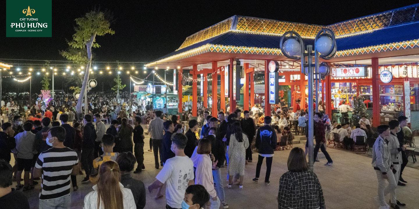 Khu chợ đêm tại Cát Tường Phú HƯng
