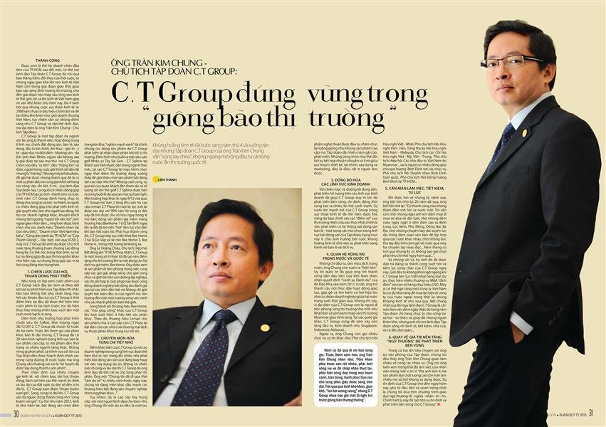 Ông Trần Kim Chung Chủ tịch tập đoàn CT Group