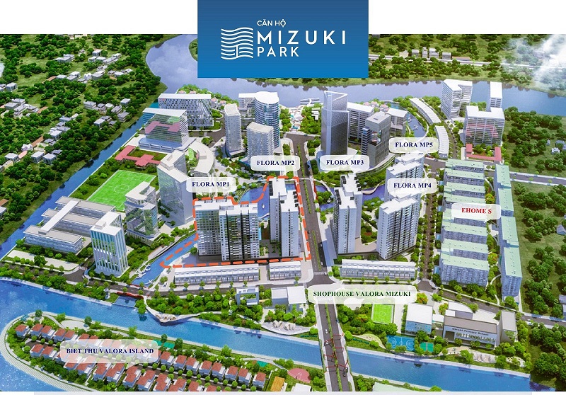 Các dự án của tập đoàn Nam Long - khu đô thị Mizuki Park
