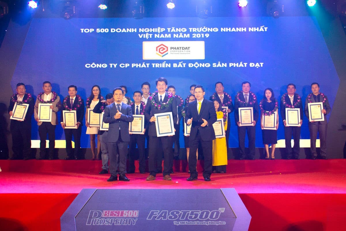Công Ty Cp Phát Triển BĐS Phát Đạt - đạt top 500 doanh nghiệp tăng trưởng nhanh 2019