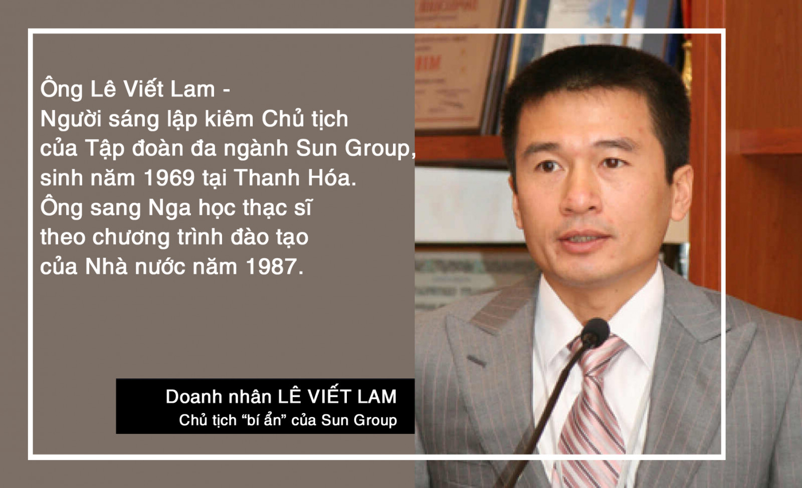Chủ tịch tập đoàn Sun Group - LÊ VIẾT LAM