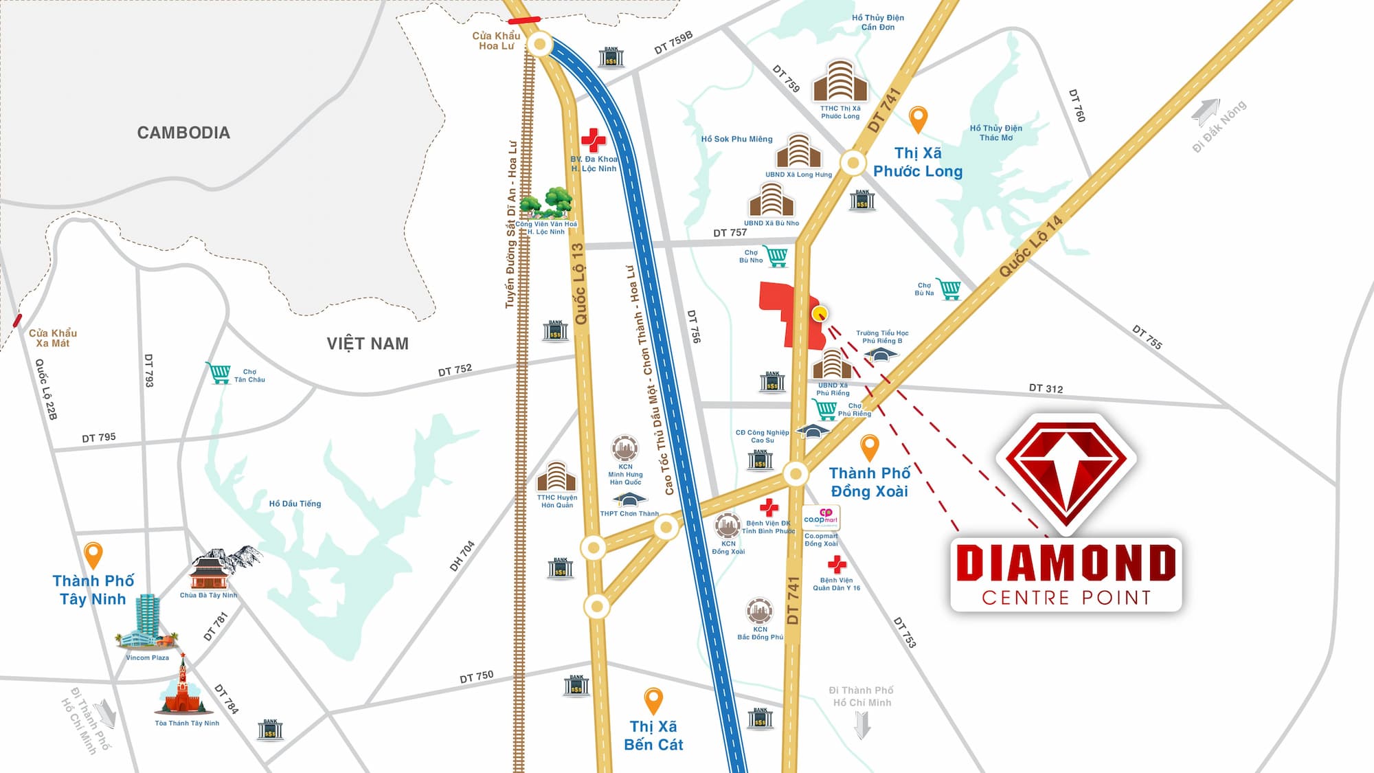Dự án Diamond center point Bình Phước