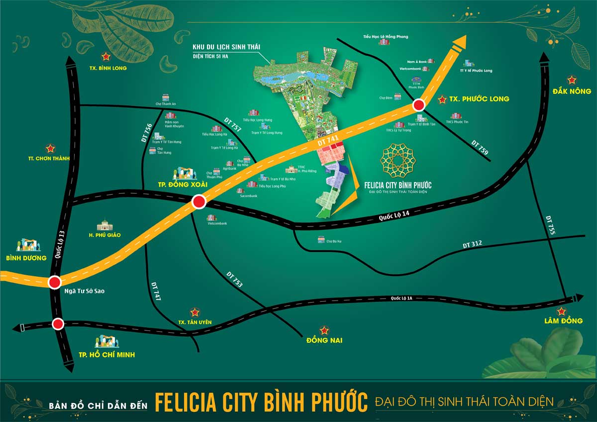 Vị trí Felicia City Bình Phước