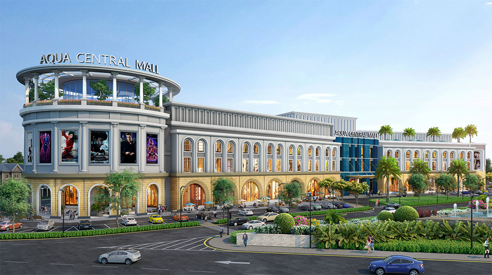 Aqua Central Mall - Tiện ích dự án Aqua City