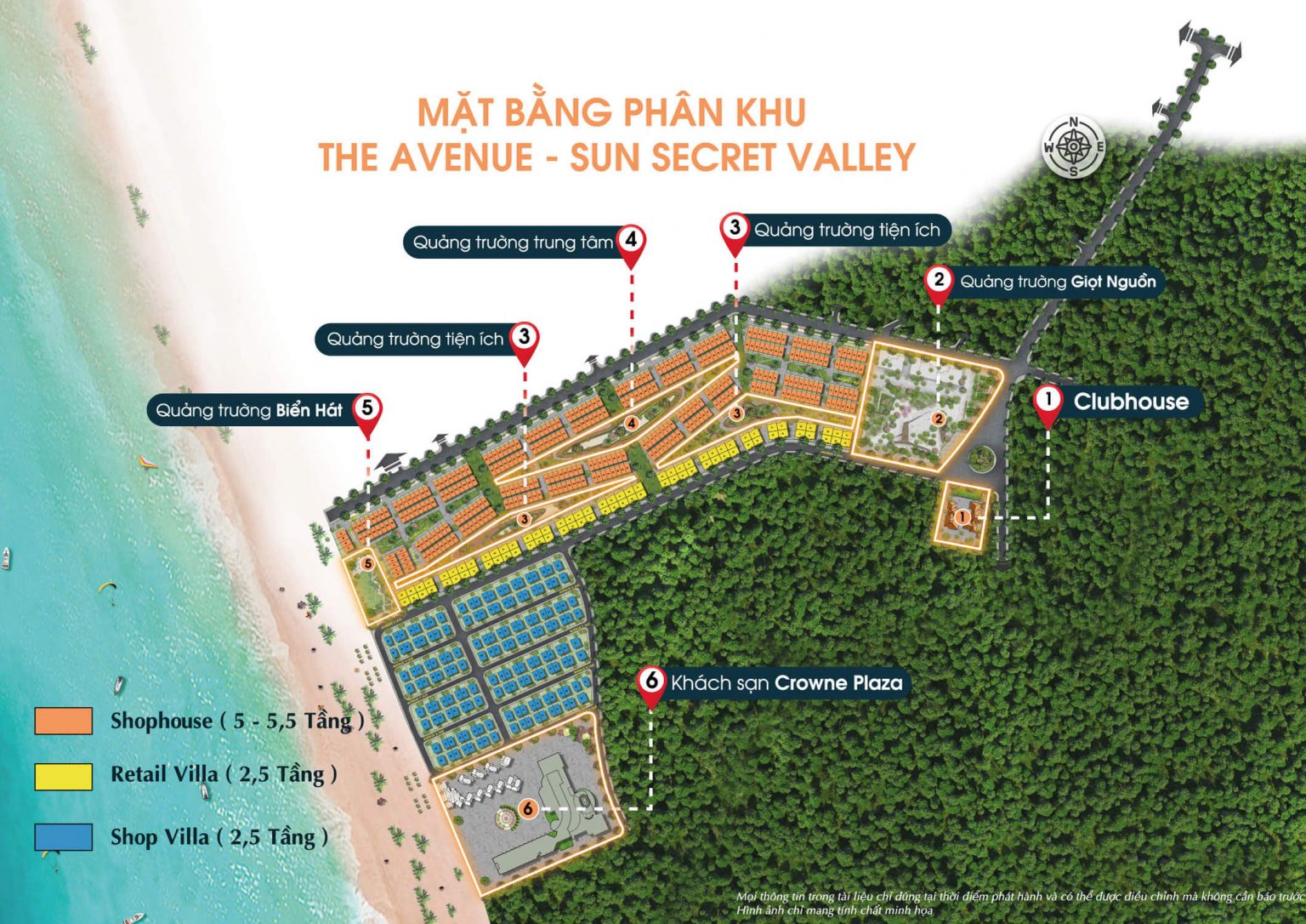 Mặt bằng - Dự Án Sun Secret Valley Phú Quốc