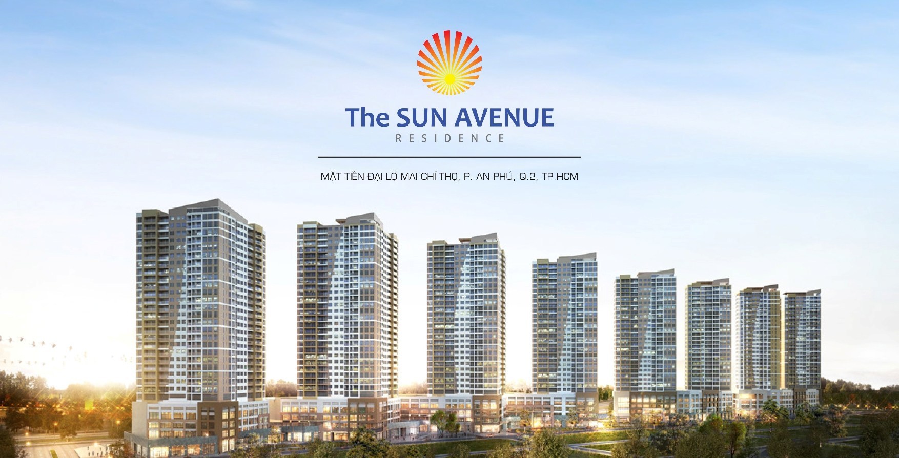 Phối cảnh dự án The Sun Avenue Novaland
