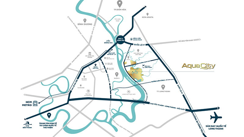 Vị trí dự án Aqua City - có nên đầu tư vào Aqua City
