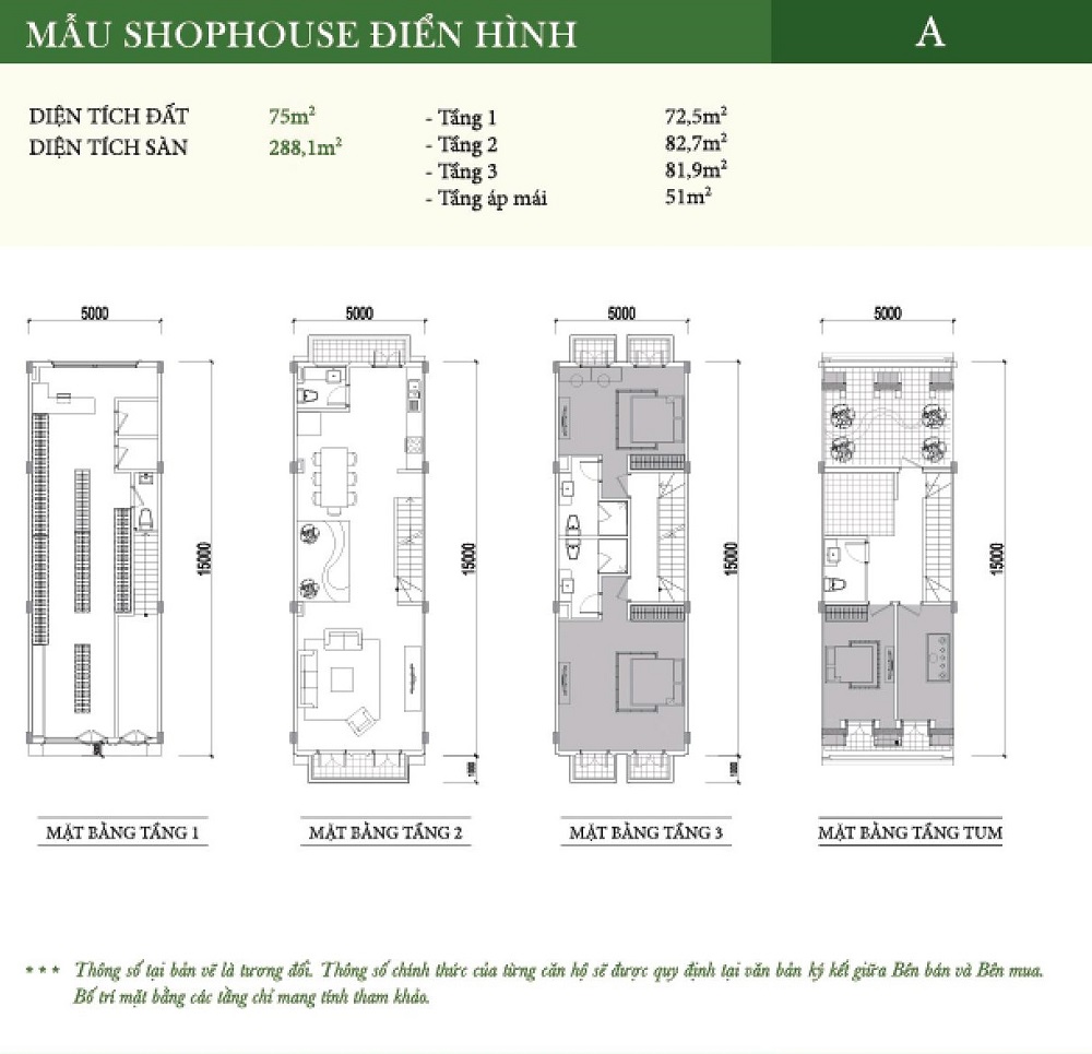 Mẫu thiết kế Shophouse Điển Hình