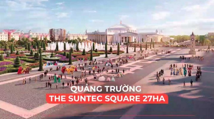 Quảng trường dự án SunTec City Long An