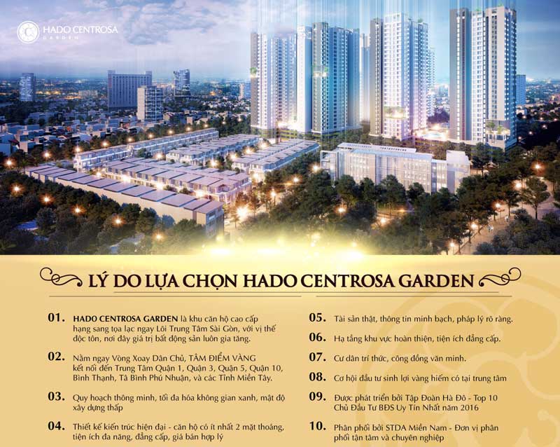 Lý do chọn Khu đô thị Hado Centrosa Garden Q10
