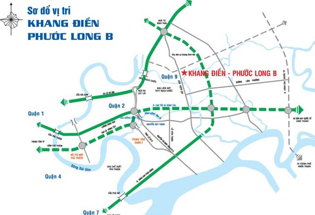 Vị trí Dự án Khang Điền Intresco Quận 9